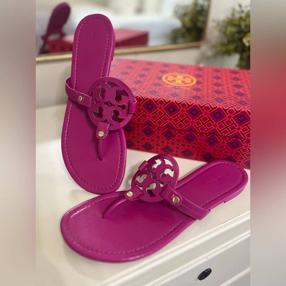 Tory Burch fushia miller sandals